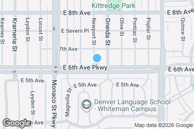 Map image of the property - 6801 E 6th Ave