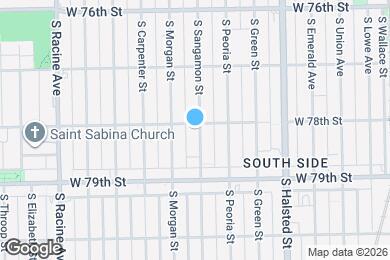 Map image of the property - 7804 S Sangamon St