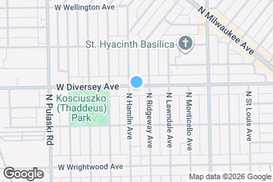 Map image of the property - 3751 W Diversey Ave