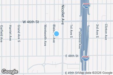 Map image of the property - 4647 Blaisdell Ave