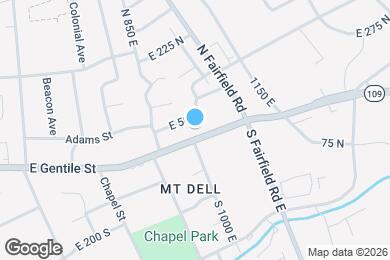 Map image of the property - 1001 E Gentile St