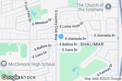 Map image of the property - 2009 E Alameda Dr