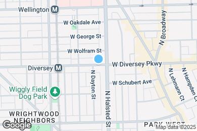 Map image of the property - 821 W Diversey Pkwy