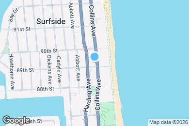 Map image of the property - 8910 Collins Ave