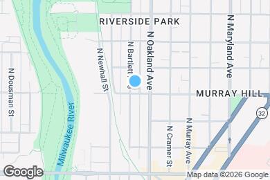 Map image of the property - 2500 N Bartlett Ave