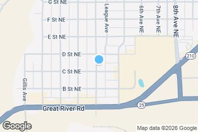 Map image of the property - 306 4th Ave NE