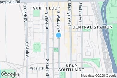 Map image of the property - 1424 S Wabash Ave