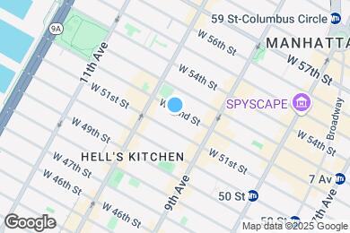 Map image of the property - 436 W 52nd St