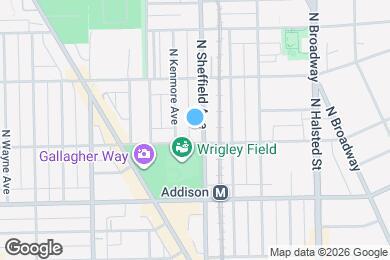 Map image of the property - 3712 N Sheffield Ave