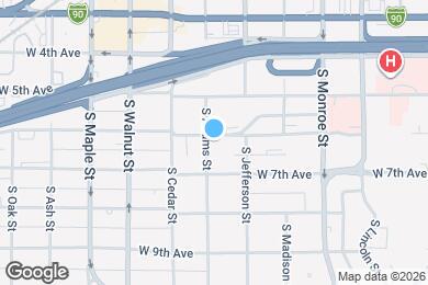Map image of the property - 605 S Adams St