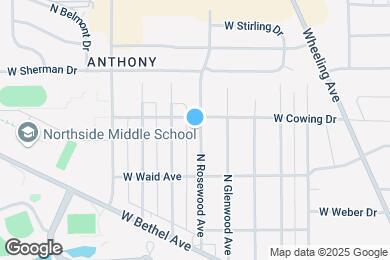Map image of the property - 2305 N Rosewood Ave