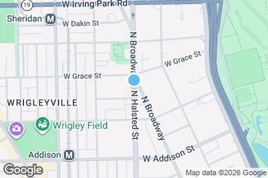 Map image of the property - 3746 N Halsted St