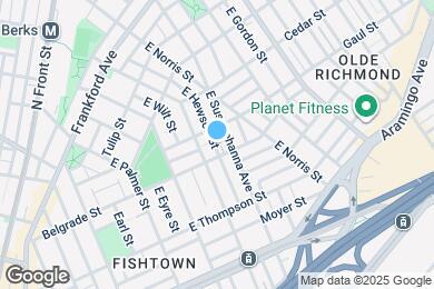 Map image of the property - 1415 E Hewson St