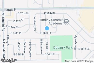 Map image of the property - 8426 E 36th Pl