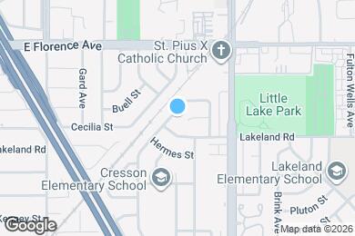 Map image of the property - 10926 Milano Ave