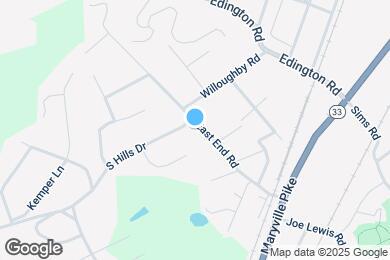 Map image of the property - 1700 S Hills Dr