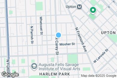 Map image of the property - 1025 N Carey St