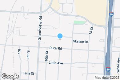 Map image of the property - 1103 Skyline Dr