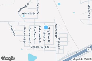 Map image of the property - 1326 Misty Dr