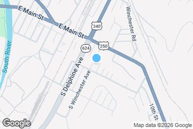 Map image of the property - 168 S Winchester Ave