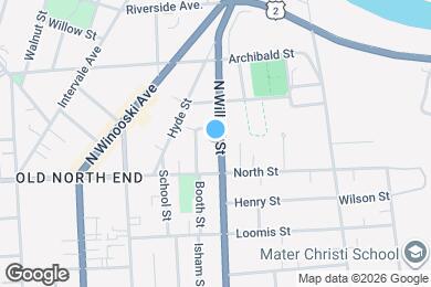 Map image of the property - 169 N Willard St