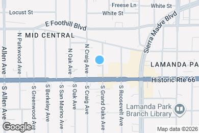 Map image of the property - 43 N Grand Oaks Ave