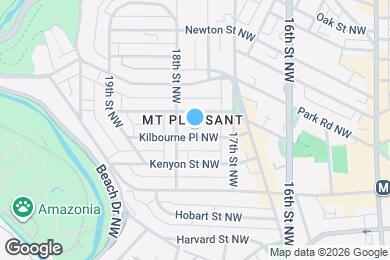 Map image of the property - 1745 Kilbourne Pl NW