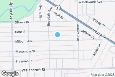 Map image of the property - 1636 Milburn Ave