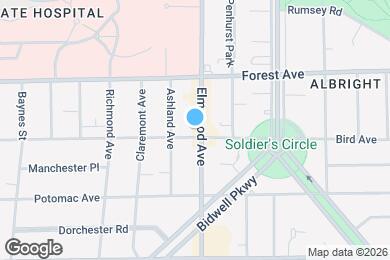 Map image of the property - 1066 Elmwood Ave