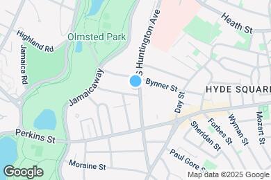 Map image of the property - 339 S Huntington Ave