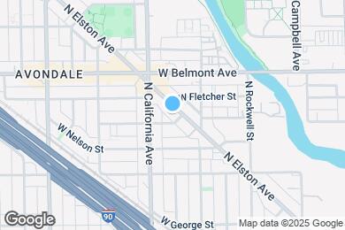 Map image of the property - 3136 N Elston Ave