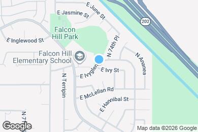 Map image of the property - 7365 E Ivyglen St