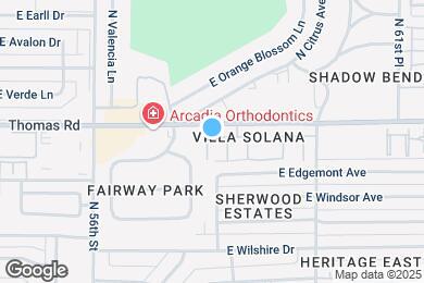Map image of the property - 5809 E Thomas Rd