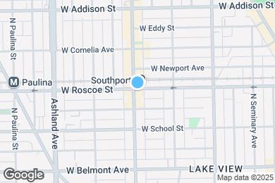 Map image of the property - 1351 W Roscoe St