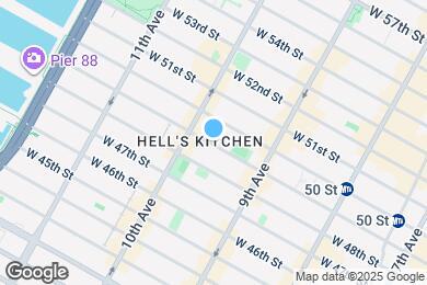 Map image of the property - 445 W 49th St