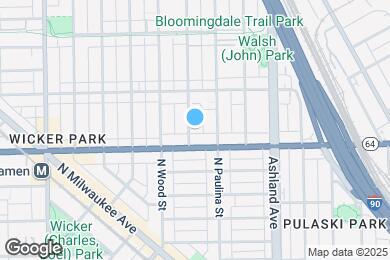 Map image of the property - 1617 N Hermitage Ave