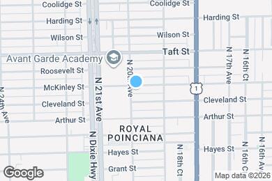 Map image of the property - 1958 McKinley St Hollywood, FL 33020