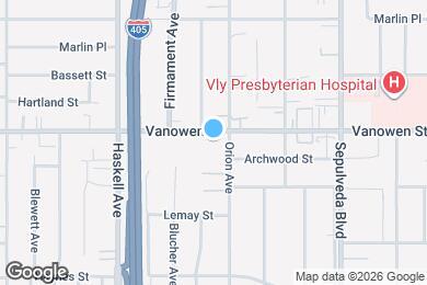 Map image of the property - 15522 Vanowen St