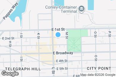 Map image of the property - 707 E 2nd St