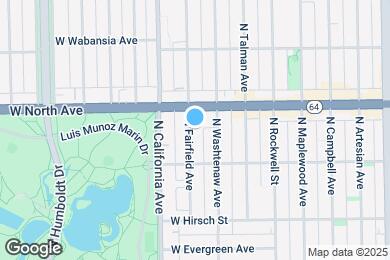 Map image of the property - 1537 N Fairfield Ave