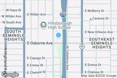 Map image of the property - 607 E Louisiana Ave