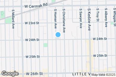Map image of the property - 2357 S Homan Ave
