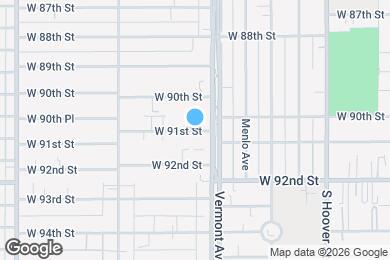 Map image of the property - 1031 W 91st St