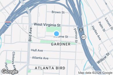 Map image of the property - 430 Jerome St