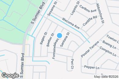 Map image of the property - 3798 Fontainebleau St