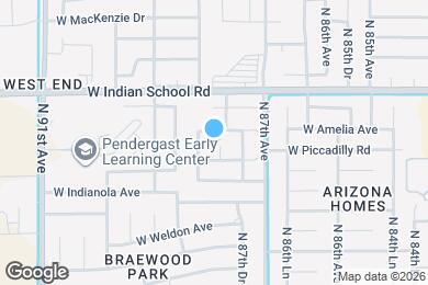 Map image of the property - 4010 N 88th Ave