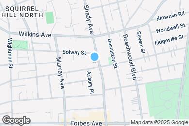 Map image of the property - 1460 Shady Ave