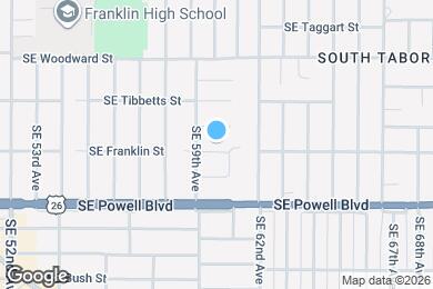 Map image of the property - 5933 SE Franklin St