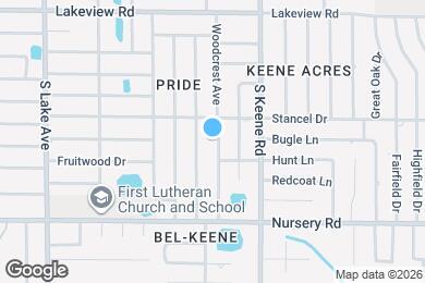 Map image of the property - 1418 Dexter Dr