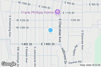 Map image of the property - 1317 S Osage Ave